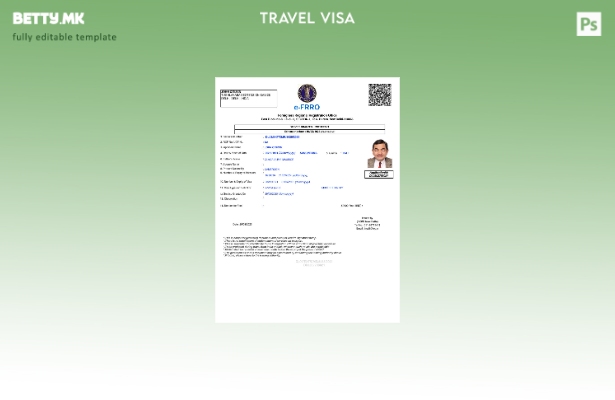 Модерен стил шаблон за Индија и виза во Word и Pdf формати, шаблон за верзија 1